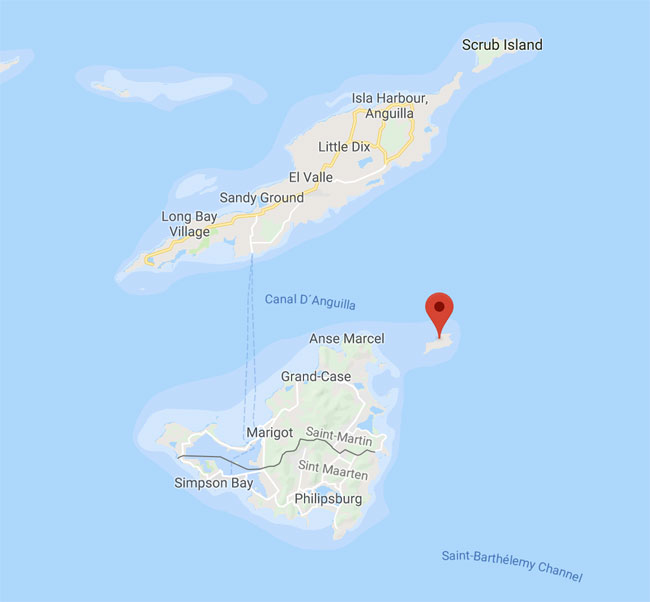 Tintamarre Island Map