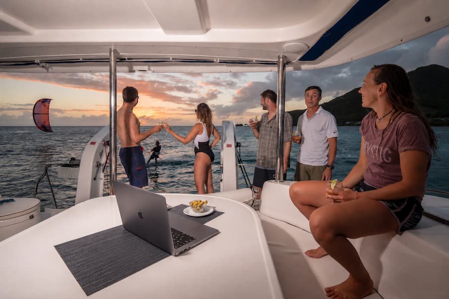 catamarans equipped with starlink internet