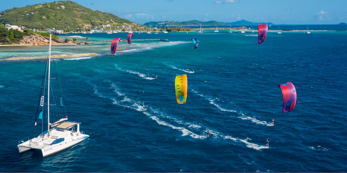 downwinders1 1200 kiteboarding & wingfoiling downwinder in Union Island Grenadines