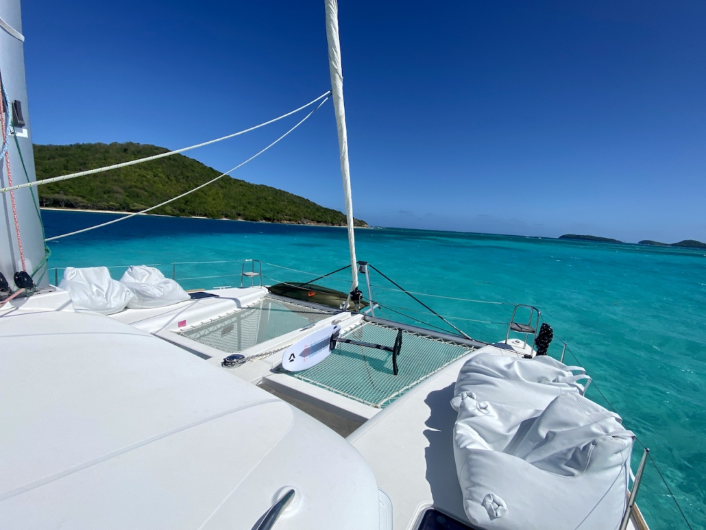 chill out space on our Catamarans